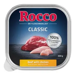 Rocco Classic en tarrinas 9 x 300 g - Vacuno con pollo