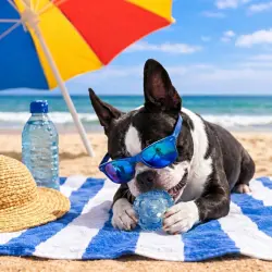 Summer Vibes Pelota de goma juguete para perros