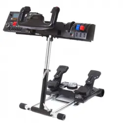Wheel Stand Pro Deluxe V2 Soporte para Volante y Pedales de Vuelo y Coches Negro
