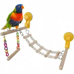 ZooVenture Percha de madera para pájaros y plataforma para trepar - 1 pieza
