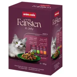 animonda Vom Feinsten Adult Raffinesse en gelatina 24 x 85 g - Mix variedades de la tierra (4 variedades)
