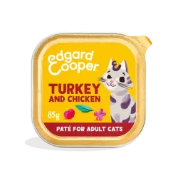 Edgard & Cooper Comida Húmeda Para Gatos en Paté con Pavo y Pollo, 16x85gr