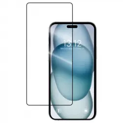 PcCom Essential Protector Cristal Templado 3D para iPhone 15 Plus