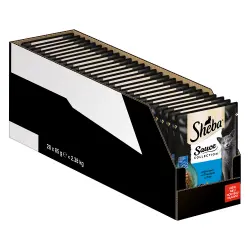 Sheba Variety Fresh en bolsitas para gatos 28 x 85 g - Sauce Lover con atún