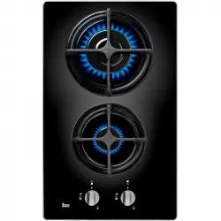 Teka CGB LUX 30 2G AL CI Placa Modular de Gas Butano 2 Zonas Cristal Negro