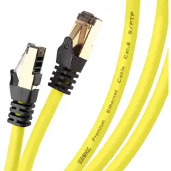 Duronic Cable de Red SFTP Cat8 10m Amarillo