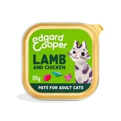 Edgard & Cooper Comida Húmeda Para Gatos en Paté con Cordero y Pollo, 16x85gr