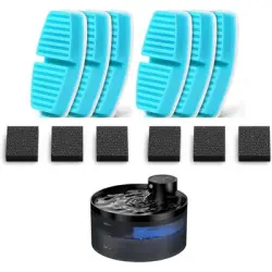 HausPets 12 filtros bebedero gatos, 6 filtros, 6 espumas, dispensador agua - Artículo 1