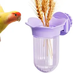 MCBOSON Comederos/bebederos extraíbles con clip para jaulas de pájaros - 1 artículo