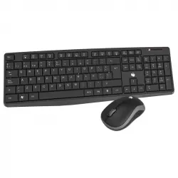 PcCom Essential Combo MK20 Teclado + Ratón Wireless Negro