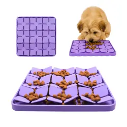 TheKingPet Alfombra Olfativa Interactiva Silicona para perros - 28 cm x 28 cm x 3.5 cm