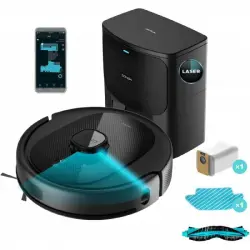 Cecotec Conga 8290 Titanium Power Ultra Home Genesis X Robot Aspirador con Base de Autovaciado
