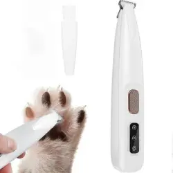 MCBOSON Cortapelos para patas de perro con luz LED - 1 artículo