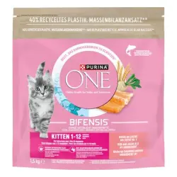 PURINA ONE Junior con salmón - 3 x 1,5 kg - Pack Ahorro