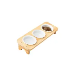 UAMLY Comederos de cerámica elevados para gatos con soporte - 1 pieza