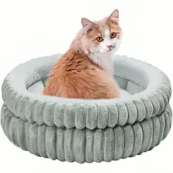 ZooVenture Cesta lavable para gatos y perros - Gris(S)