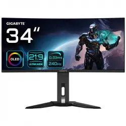 Gigabyte MO34WQ2BT 34" QD-OLED UltraWide QHD 240Hz FreeSync Premium Pro Curva
