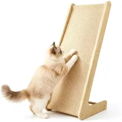 HausPets Rascador gatos rampa sisal 69 cm protector muebles madera forma L - Artículo 1