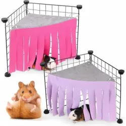 ZooVenture Tienda de campaña, hamaca y escondite para animales pequeños - 2 piezas