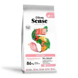 1.5 KG 1.5 kg Dibag Sense Grain Free Kitten Pavo y Salmón pienso para gatos