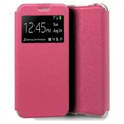 Cool Funda Flip Cover Liso Rosa para Xiaomi Pocophone M3