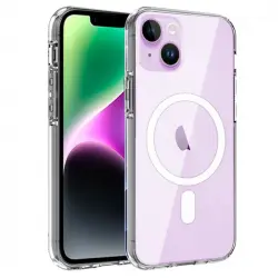 Cool Funda Magnética Transparente para iPhone 14