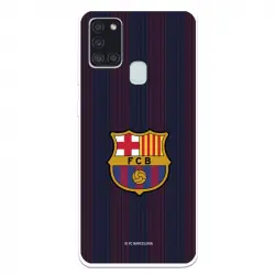 Funda Licencia Oficial FC Barcelona Rayas Blaugrana para Samsung Galaxy A21S