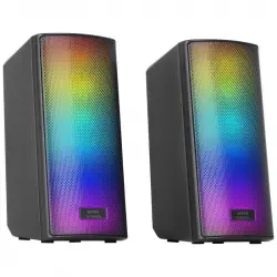 Mars Gaming MSRGB2 Altavoces Compactos Bluetooth 5.3 RGB DSP Frontal 15W Negro