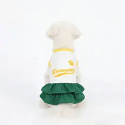 MCBOSON Adorables vestidos con volantes para perros y gatos S - S