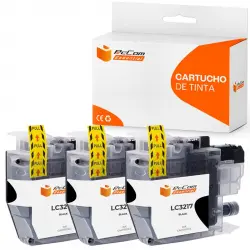 Pccom Essential Brother Lc3217 Cartucho Tinta Compatible Negro Pack 3