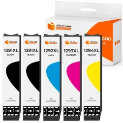 Pccom Essential Cartucho Tinta Compatible con Epson T1291/T1292/T1293/T1294 Negro/Cian/Magenta/Amarillo Pack 5