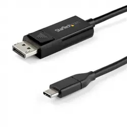 StarTech Cable USB-C a DisplayPort 1.4 Bidireccional 2m Negro