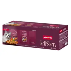 animonda Vom Feinsten Adult en salsa 12 x 85 g - Pack mixto (2 variedades)