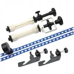 Bresser MB-11B Set de Abrazadera de Tubo para 1 Rollo de Fondo