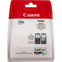 Cartucho de Tinta Canon PG-560+CL-561 Pack Negro + Tricolor