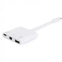 Equip Adaptador USB-C a Mini DisplayPort / USB 3.0 / USB-C Blanco
