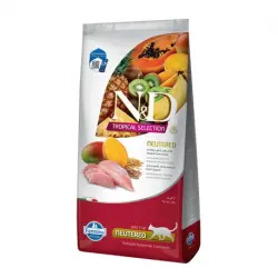 Farmina Tropical Neutered Pienso para Gatos Esterilizados con Pollo, 10Kg