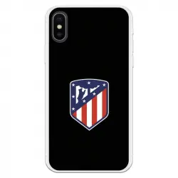 Funda Licencia Oficial Atlético de Madrid Escudo Fondo Negro para iPhone X