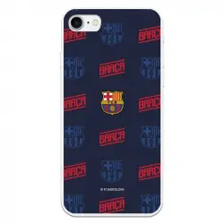 Funda Licencia Oficial FC Barcelona Escudo Patrón Rojo y Azul para iPhone 7