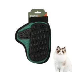 FurryFusion Guantes de aseo para gatos y perros - Verde