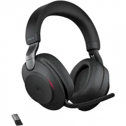Jabra Evolve2 85 MS Teams Auriculares Bluetooth con Soporte de Carga USB-A Negro