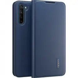 Oppo Funda PU Flip Case Azul para Find X2 Lite