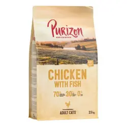 Purizon Adult con pollo y pescado para gatos, sin cereales -  2,5 kg