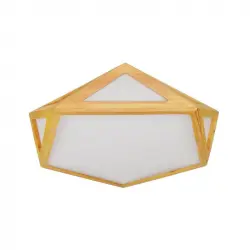 Efectoled Plafón Led 20w De Madera Cct Seleccionable Altigen Madera