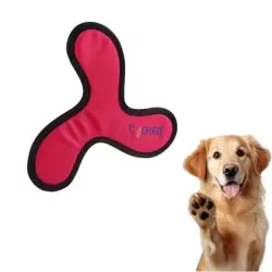 FurryFusion Frisbee para perros - rosa roja