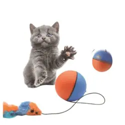 FurryFusion Pelota interactiva para gatos con plumas - Artículo 1