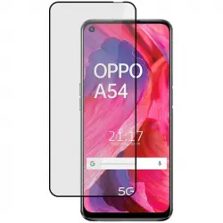 Ksix Full Glue Protector Cristal Templado Negro 2.5D para Oppo A54 5G