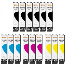 Pccom Essential Epson 604xl Cartucho Tinta Compatible Negro/cian/magenta/amarillo Pack 15