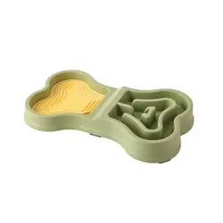 UAMLY Dispensador de alimentos de cocción lenta doble propósito forma hueso - Verde