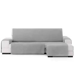 Vipalia Protector Cubre Sofá Chaise Derecho 290 Color Gris Modelo Brisa